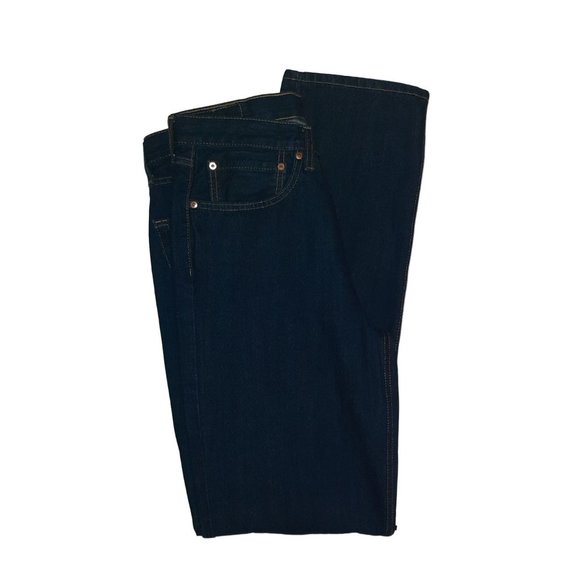 Men Levi's 550 Relaxed Dark Blue Jeans- Size 34 x 36 - Picture 1 of 10